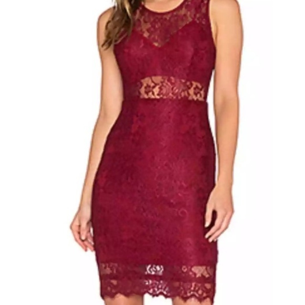 NBD‎ x REVOLVE Dress Small Whimsigoth Lace Bodycon Sheer Mob Wife Homecoming